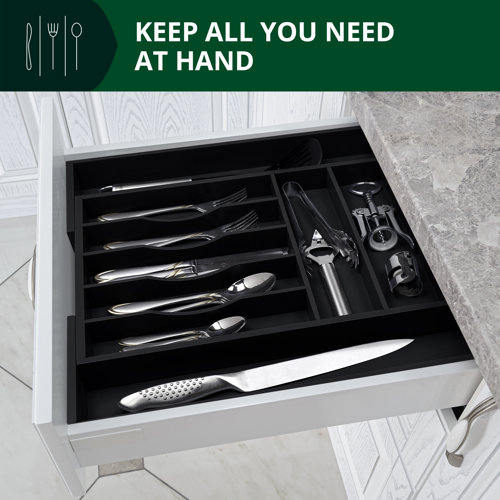 Royal Craft Wood Adjustable Flatware & Kitchen Utensils Drawer